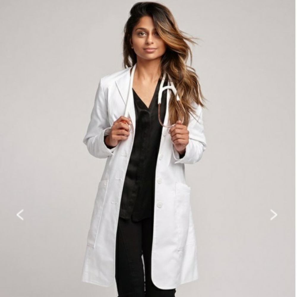 FIGS white lab coat